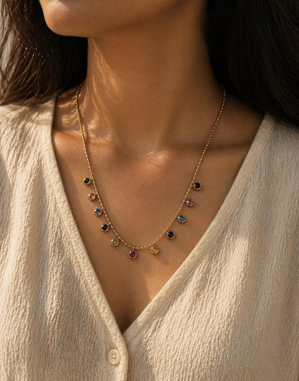 Aura bloom necklace